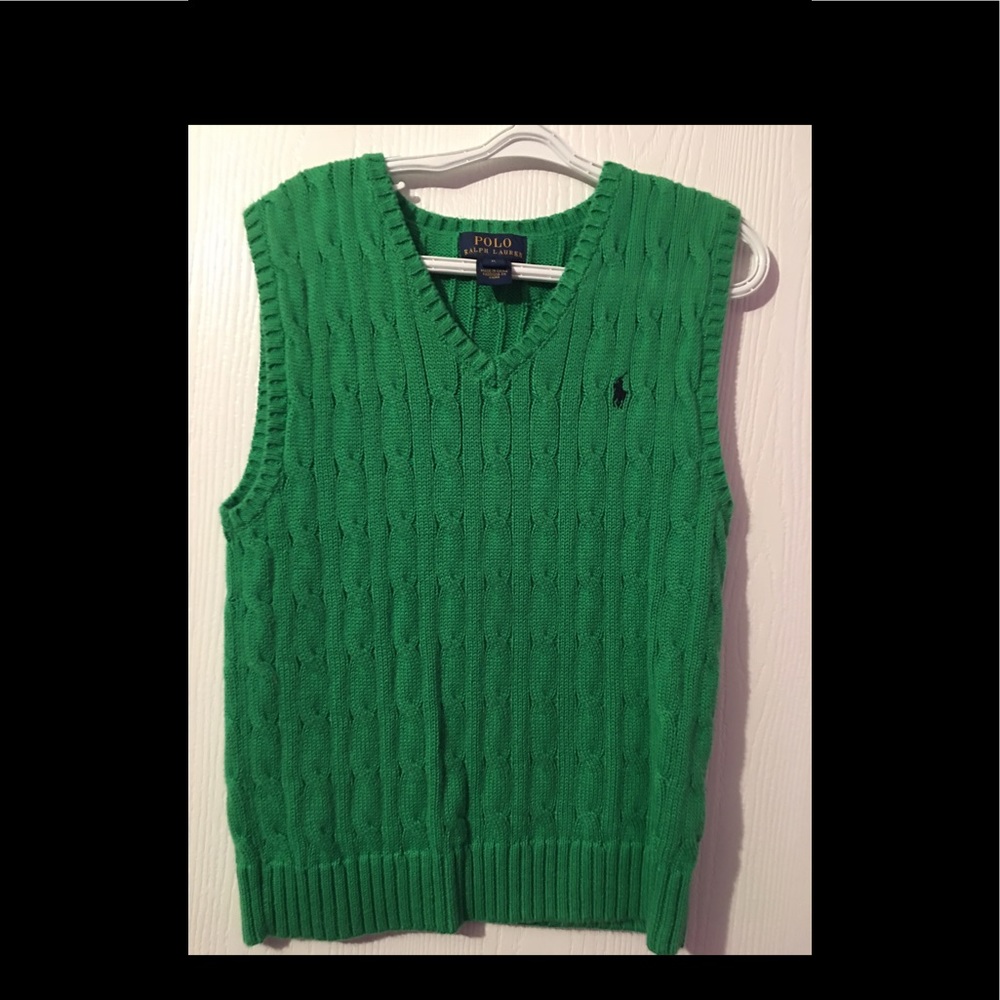Ralph Lauren Cable- knit cotton sweater vest